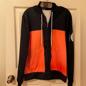 Naruto cosplay zip hoodie with headband!